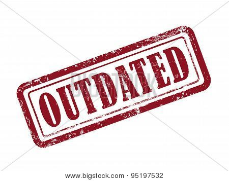 Stamp Outdated In Red