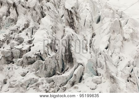 Volcán Cayambe, Glaciares