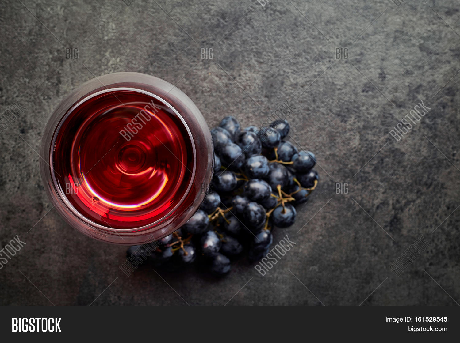 Glass Red Wine Grapes Image Photo Free Trial Bigstock