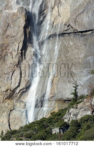Waterfall Detail In Yosemite