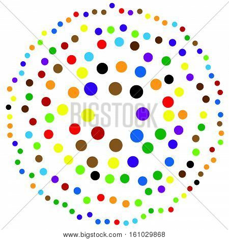 Random Circles, Dots Abstract Element, Circular Shape