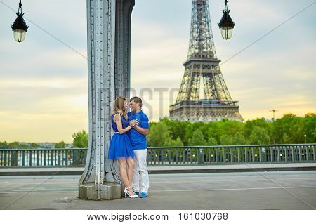 Beautiful Young Dating Couple In Paris