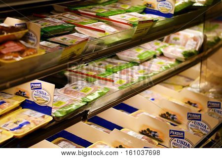 Perdue Chicken Products In A Grocery Store
