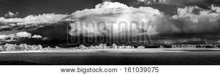 Cntrast Infrared Landscape, Countryside View