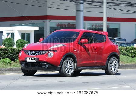 CHIANG MAI THAILAND - OCTOBER 31 2016: Private car Nissan Juke. On road no.1001 8 km from Chiangmai city.