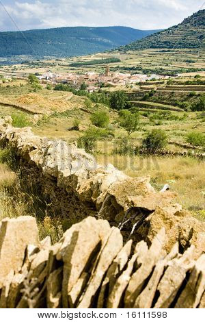 La Iglesuela del ซิด Teruel จังหวัด อารากอน สเปน