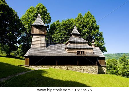 Dřevěný kostel, Lukov, Slovensko