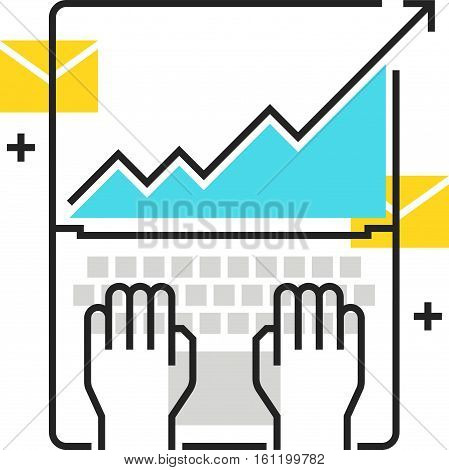 Color Box Icon, Finance Concept Illustration, Icon