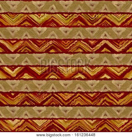 Native watercolor artistic colorful pattern. Ethnic boho style. Seamless draw tribal square texture.