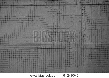 nylon net cover on the building for protecting the brid