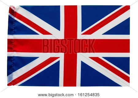 flag of Great Britain with folding marks used as background