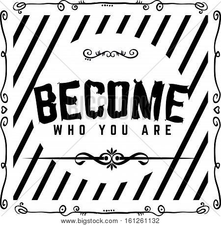 become who you are icon vintage retro