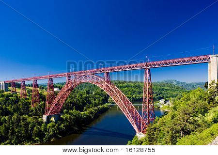 Viadotto di Garabit, Cantal Departement, Auvergne, Francia