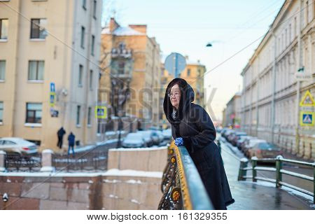Middle Aged Woman In St. Petersburg