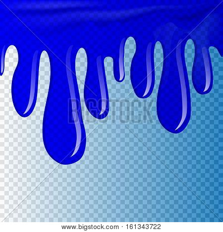 Water dripping, Blue Color Dropping Background vector illustration