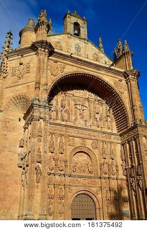 San Esteban Convent in Salamanca at Spain of Dominicos exterior image shot from public floor