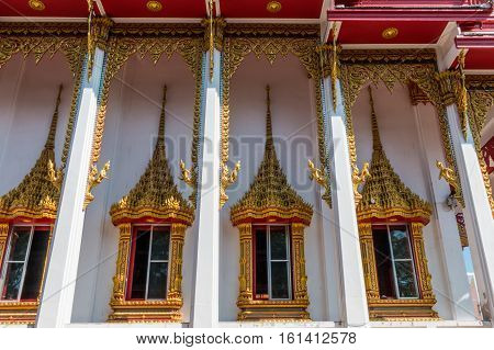 Temple Windows Vintage Thai Style