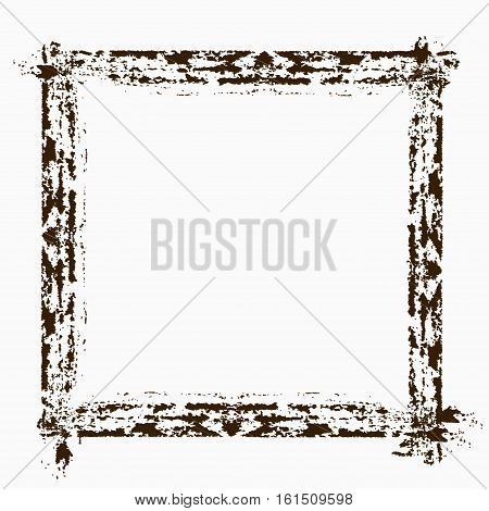 Frame for your illustrations or photos isolated on white background. Vector illustration