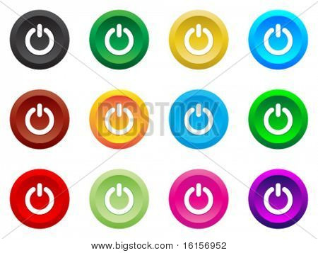 Botones web moderno - poder