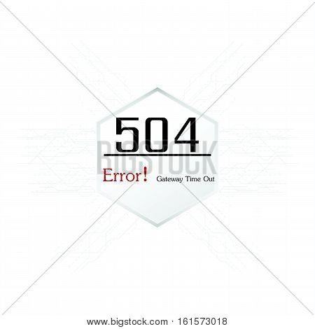 Vectors Abstract background 504 connection error gateway time out