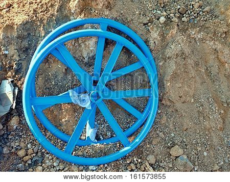 New Valve Wheel For 500 Mm Valve. Industrial Valve Wheel Ready For Assambly