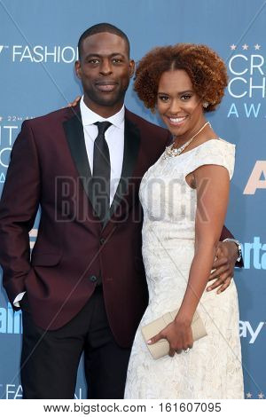 LOS ANGELES - DEC 11:  Sterling K Brown, Ryan Michelle Bathe at the 22nd Annual Critics' Choice Awards at Barker Hanger on December 11, 2016 in Santa Monica, CA