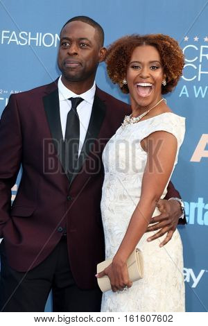LOS ANGELES - DEC 11:  Sterling K Brown, Ryan Michelle Bathe at the 22nd Annual Critics' Choice Awards at Barker Hanger on December 11, 2016 in Santa Monica, CA