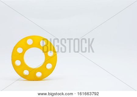 resin mold of flanges isolate on white background.