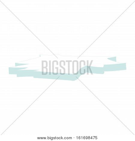 Ice Floe Icon Symbol Design. Vector Ice Floe Illustration Isolated On White Background.