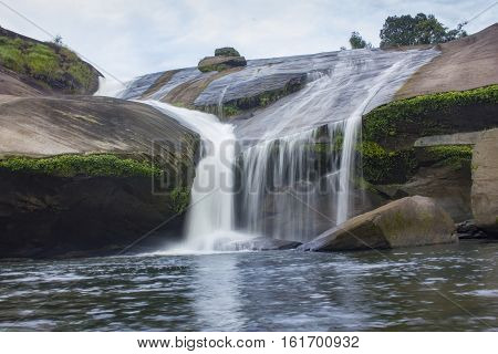 beautiful waterfall in Bungkan, nature in Thailand