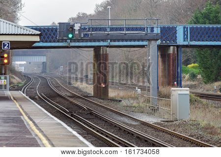 Hook station on the south western mainline in Hampshire, South east england