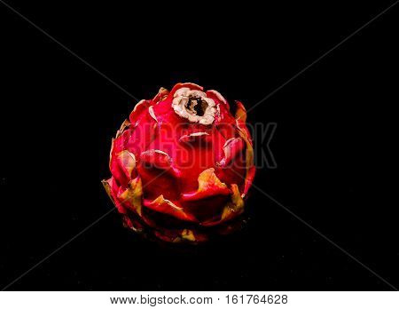 Pitaya or Dragon Fruit Ripe Fresh Tropical Food