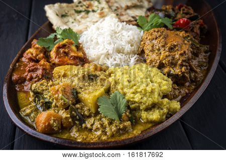 Indian Dishes on Plate