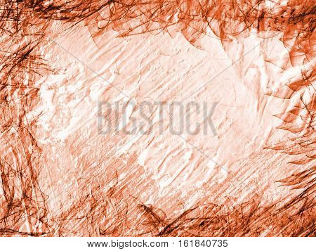 Floral Style Smoke Brown Line Ornament Background, Flower Abstract Frame