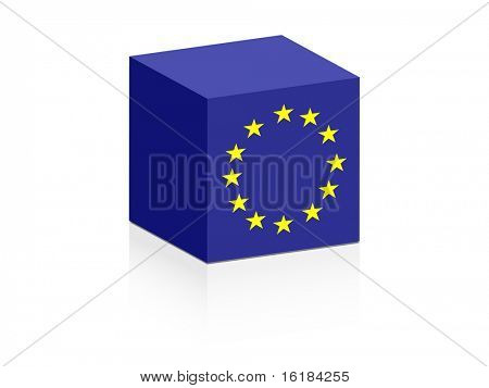 kostka ue (rastrový obrázek vektoru)
