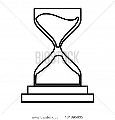 clock glass sand business clock money line vector illustration eps 10