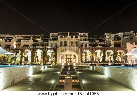 Oman, Salalah, 19.10.2016 -Amazing night lights at Hotel Al Fanar Souly Bay Hotels Oceanside 2