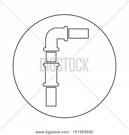 an images of Or pictogram pipe icon illustration design