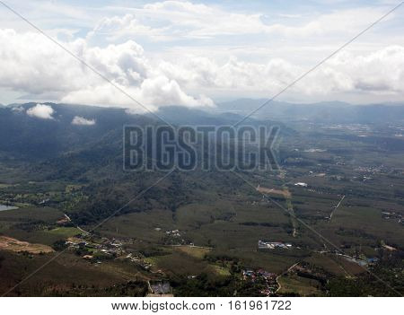 top view kho puket in thailand, top view  island