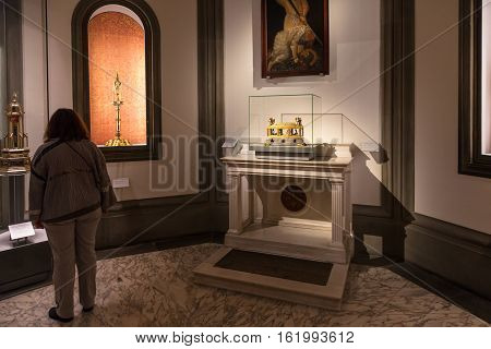 Room With Reliquaries In Museo Opera Del Duomo