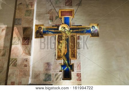 Crucifix In Chapel Of Basilica Di Santa Croce