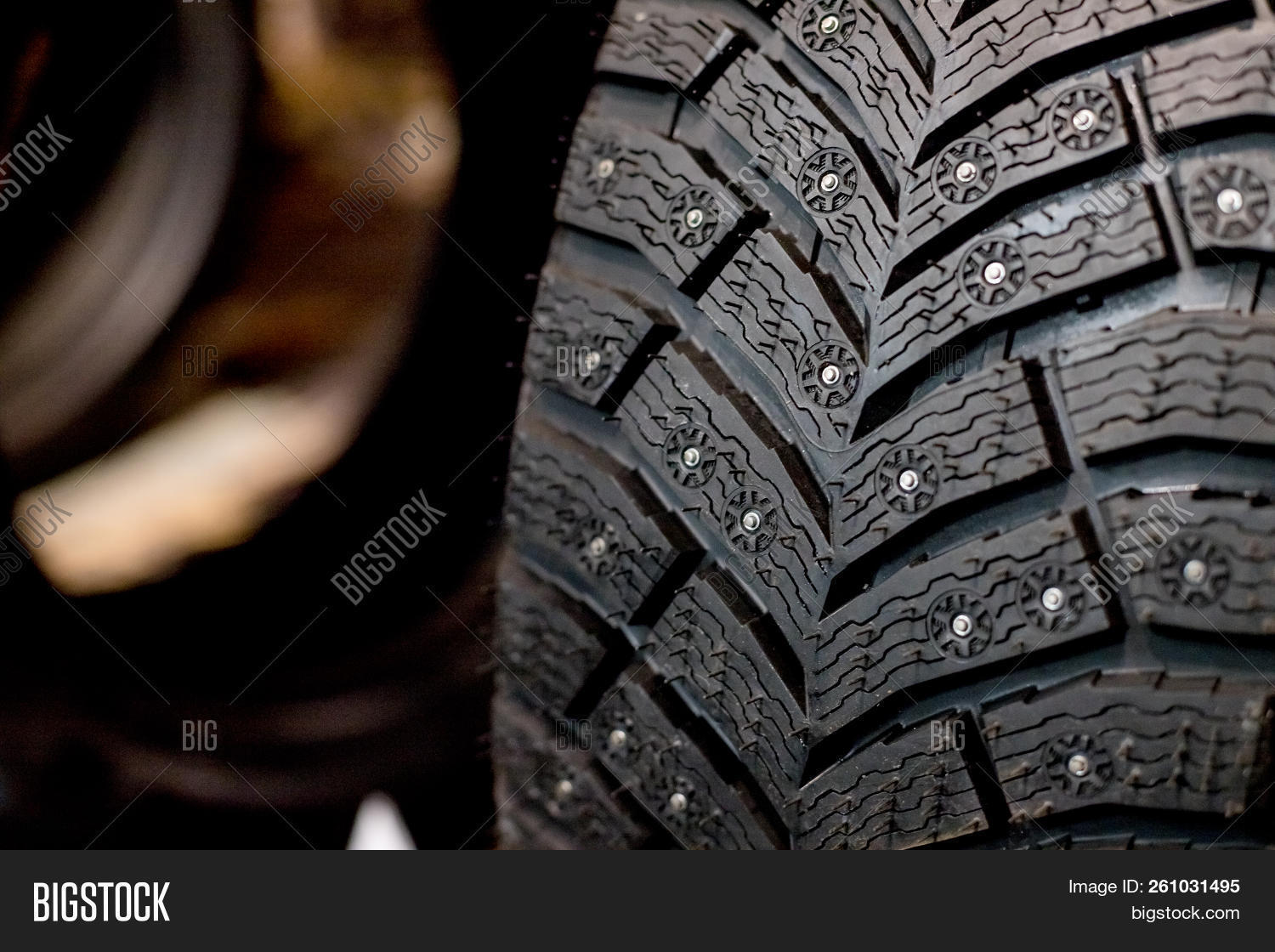 Winter Car Tires Snow Image & Photo (Free Trial) Bigstock