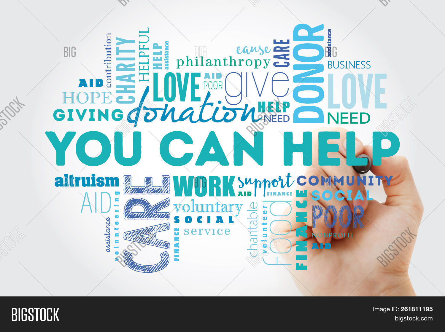 Using Words To Help You Can Help Word Image & Photo (Free Trial) | Bigstock