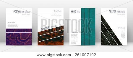 Abstract Cover. Resplendent Design Template. Suminagashi Marble Geometric Poster. Resplendent Trendy