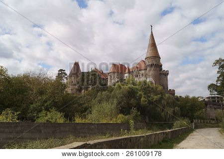 Corvin Castle Or Hunyadi Castle - Seen From The City,
 (castelul Corvinilor Sau Castelul Huniazilor)