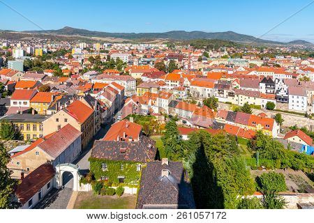 Aerial View Of Litomerice From Cathedral Bell Tower On Sunny Summer Day, Czech Republic