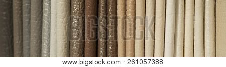 Catalog Of Multicolored Imitation Leather From Matting Fabric Texture Background, Leatherette Fabric