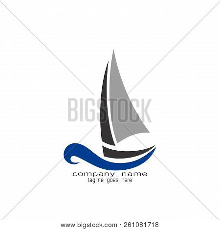 Creative Sample Design Sailing Logo Trasportation And Travel