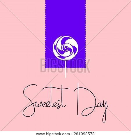 Candy Sweetest Day Logo. Simple Illustration Of Candy Sweetest Day Vector Logo For Web Design