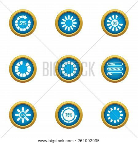 Full Power Icons Set. Flat Set Of 9 Full Power Vector Icons For Web Isolated On White Background